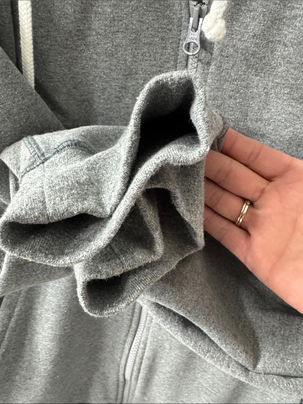 The North Face Men's Gray Full-Zip Hoodie